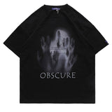 "Obscure Views" Graphic Unisex Streetwear Vintage Women Men Y2K T-Shirt