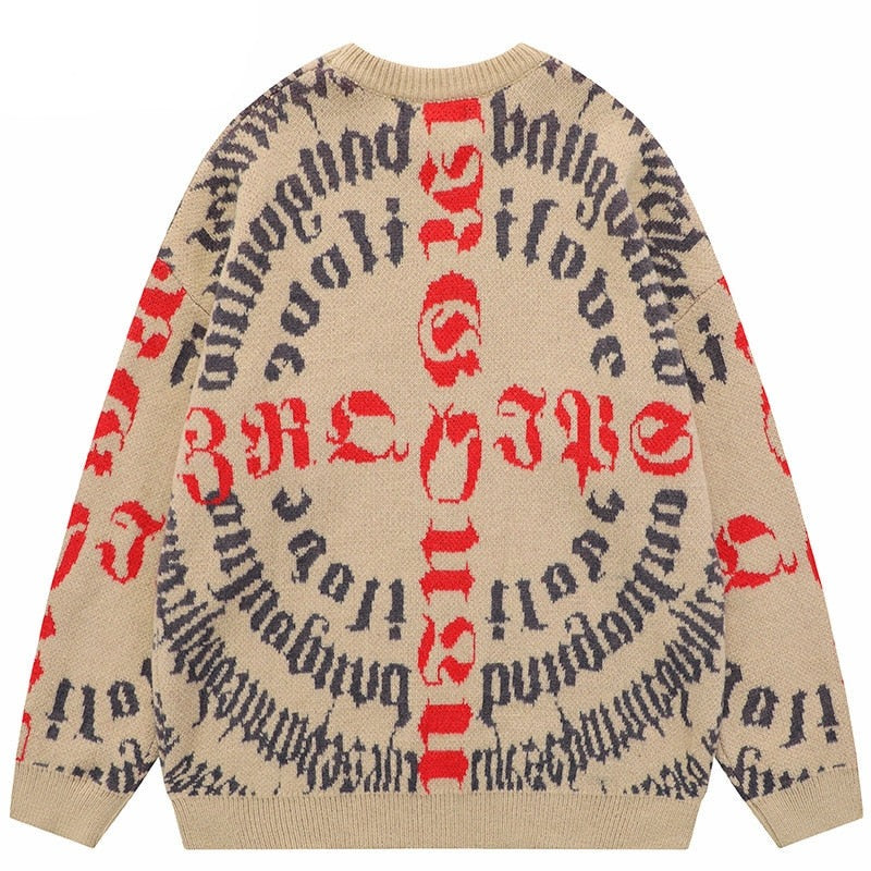 "Triple 9" Graphic Unisex Streetwear Vintage Women Men Y2K Sweater