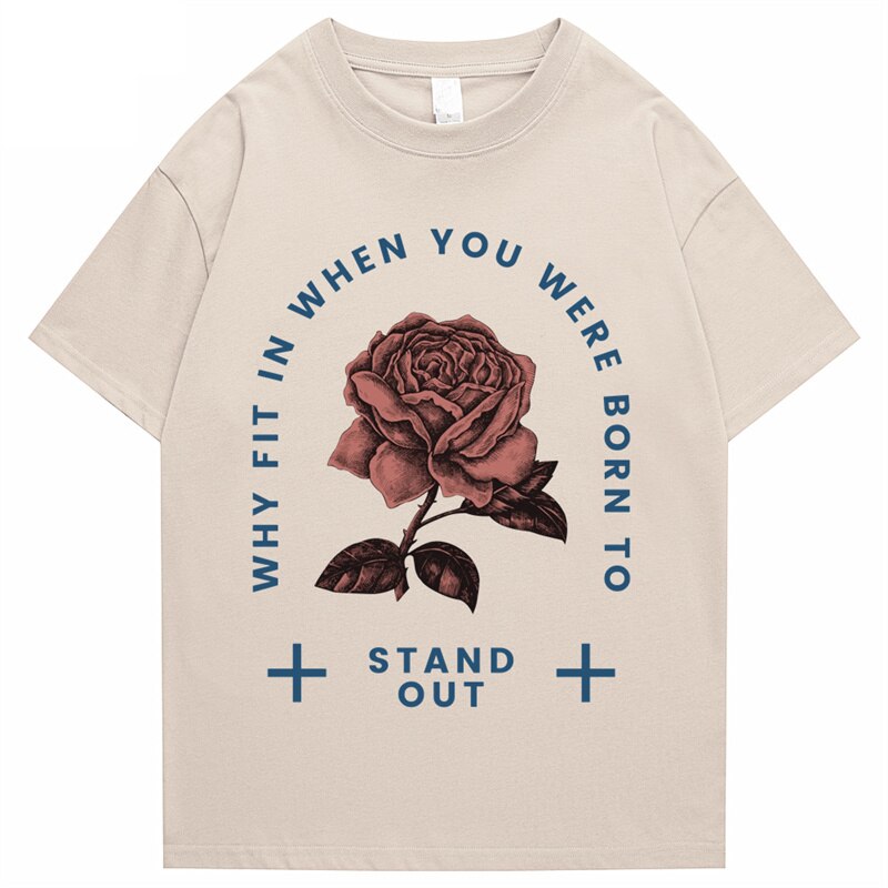 "Stand Out" Graphic Unisex Streetwear Vintage Women Men Y2K T-Shirt