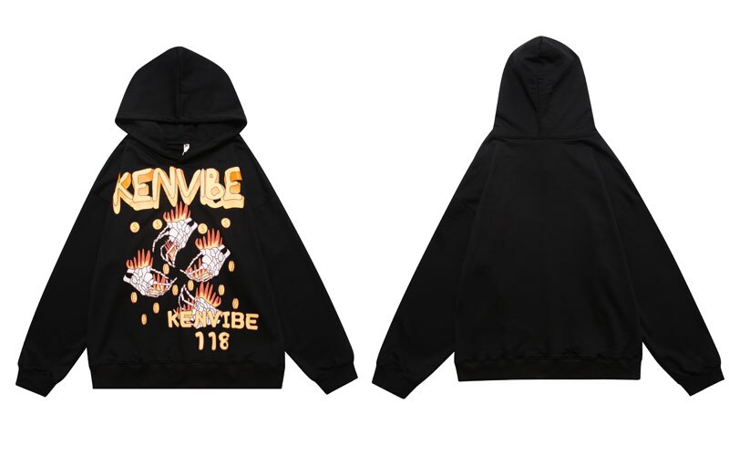 "Hands Up" Unisex Men Women Streetwear Graphic Hoodie