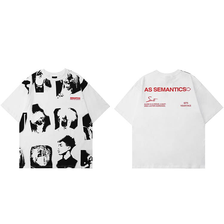 "People" Unisex Men Women Streetwear Graphic T-Shirt