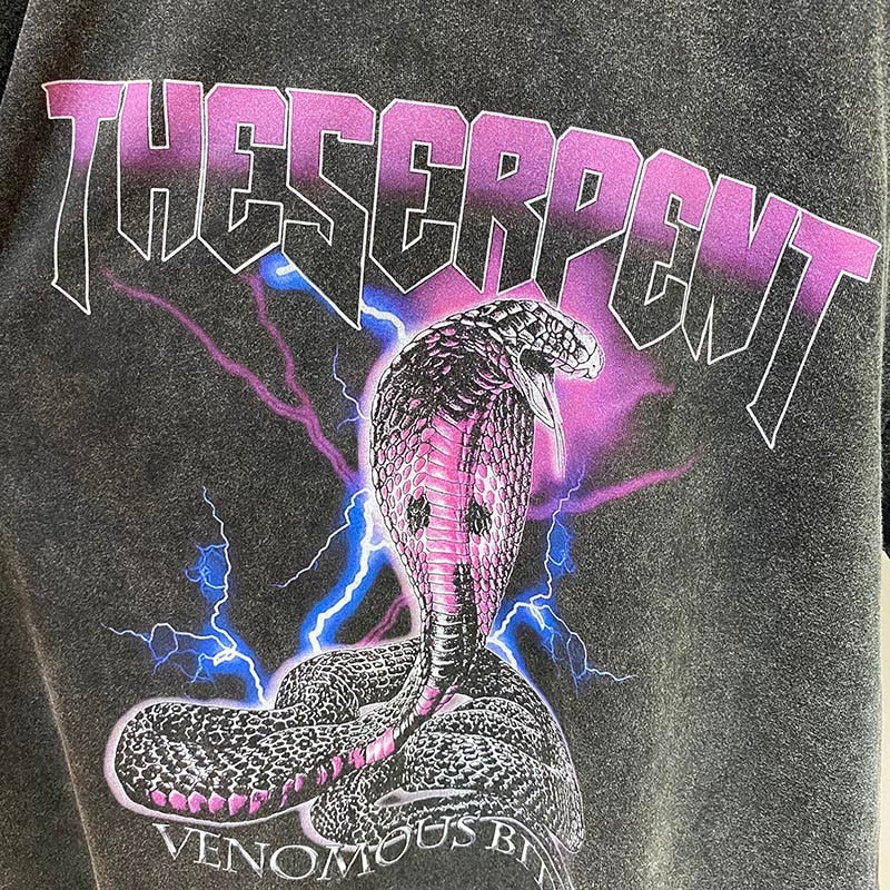 "Lighting Lock" Graphic Unisex Streetwear Vintage Women Men Y2K T-Shirt