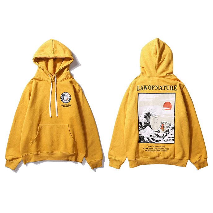 "Laws Of Strength" Graphic Unisex Streetwear Vintage Women Men Y2K Hoodie