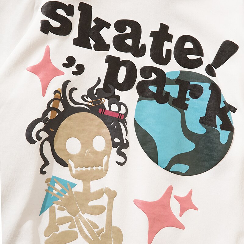 "Skate Park" Graphic Unisex Streetwear Vintage Women Men Y2K Hoodie