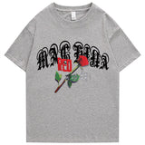 "Rose” Graphic Unisex Streetwear Vintage Women Men Y2K Graphic T-Shirt