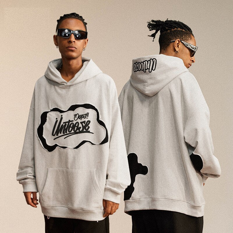 "Unloosen" Graphic Unisex Streetwear Vintage Women Men Y2K Hoodie