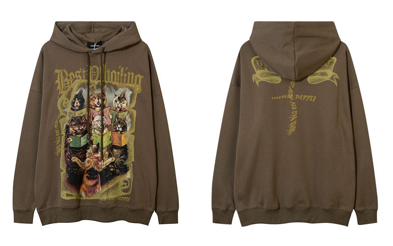 "6 Readers" Unisex Men Women Streetwear Graphic Hoodie