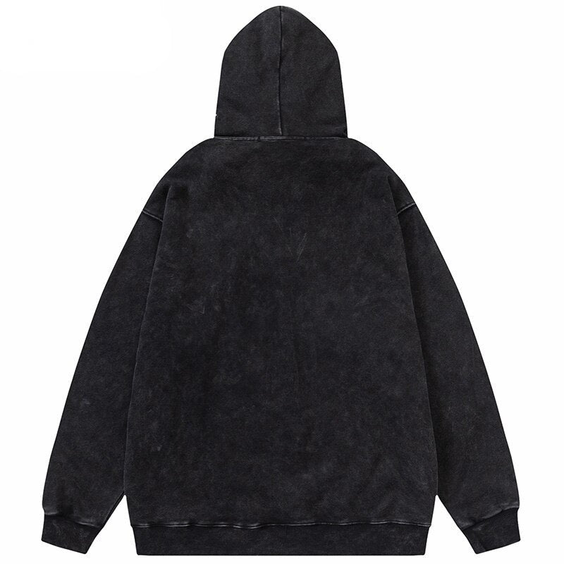"Up & Down" Graphic Unisex Streetwear Vintage Women Men Y2K Hoodie