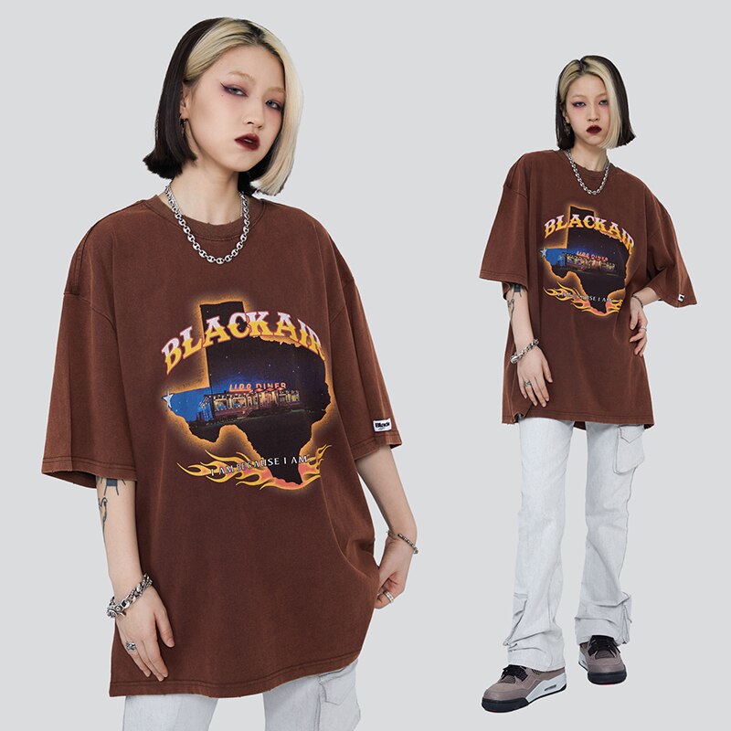 "Plated Gold" Graphic Unisex Streetwear Vintage Women Men Y2K T-Shirt