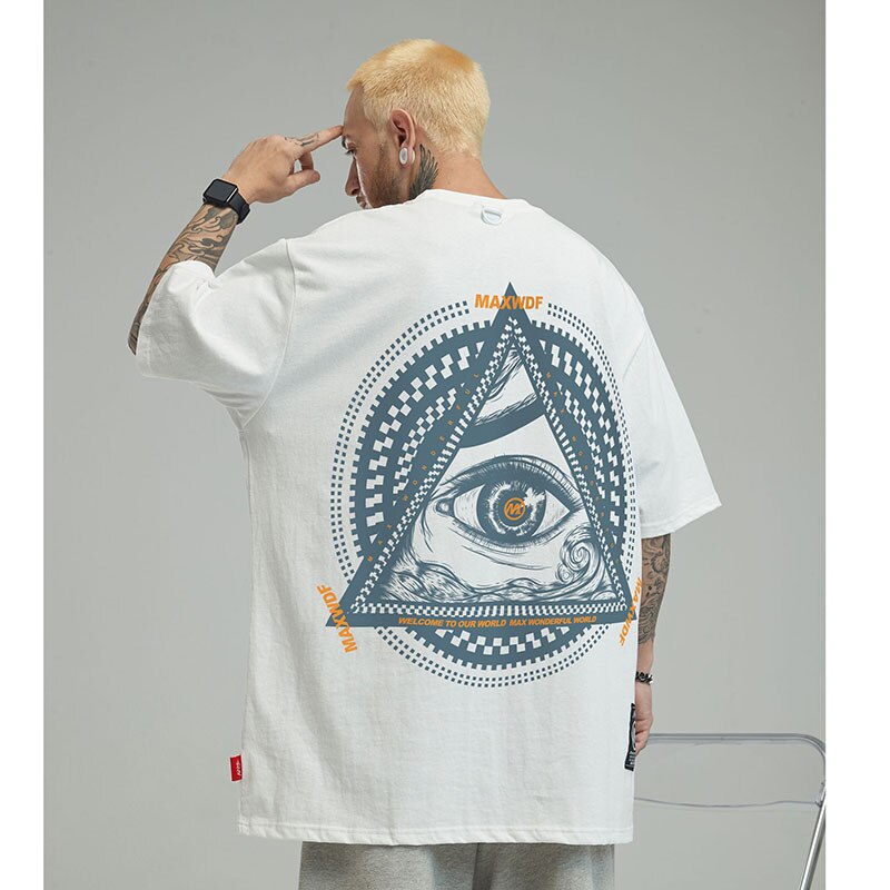 "Secret Eye" Graphic Unisex Streetwear Vintage Women Men Y2K T-Shirt