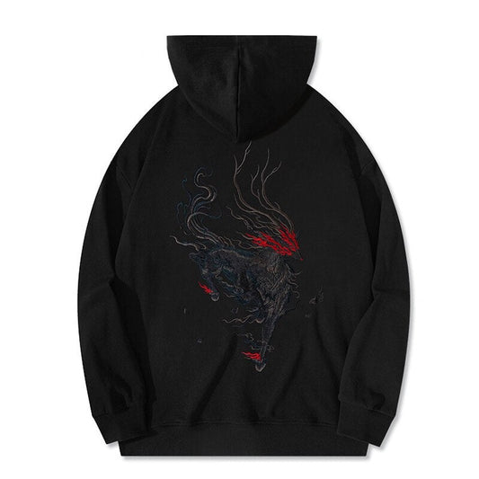 "Black Dragon" Unisex Men Women Streetwear Graphic Hoodie