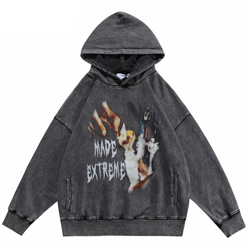 "Blurry Vision" Unisex Men Women Streetwear Graphic Hoodie
