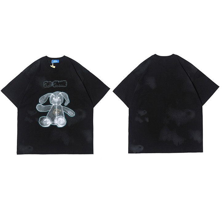 "Run Away" Graphic Unisex Streetwear Vintage Women Men Y2K T-Shirt