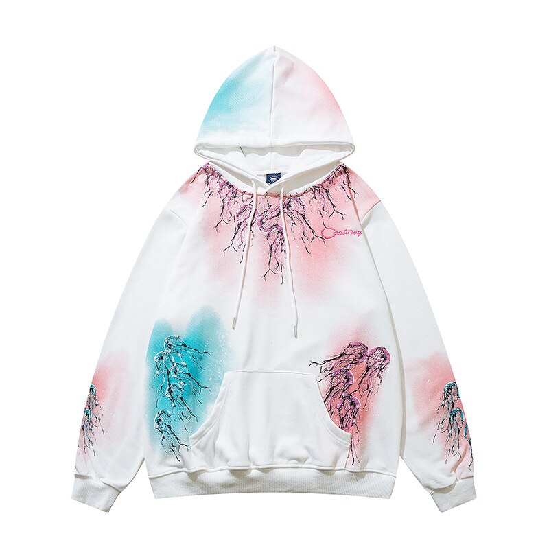 "Space Bound" Graphic Unisex Streetwear Vintage Women Men Y2K Hoodie
