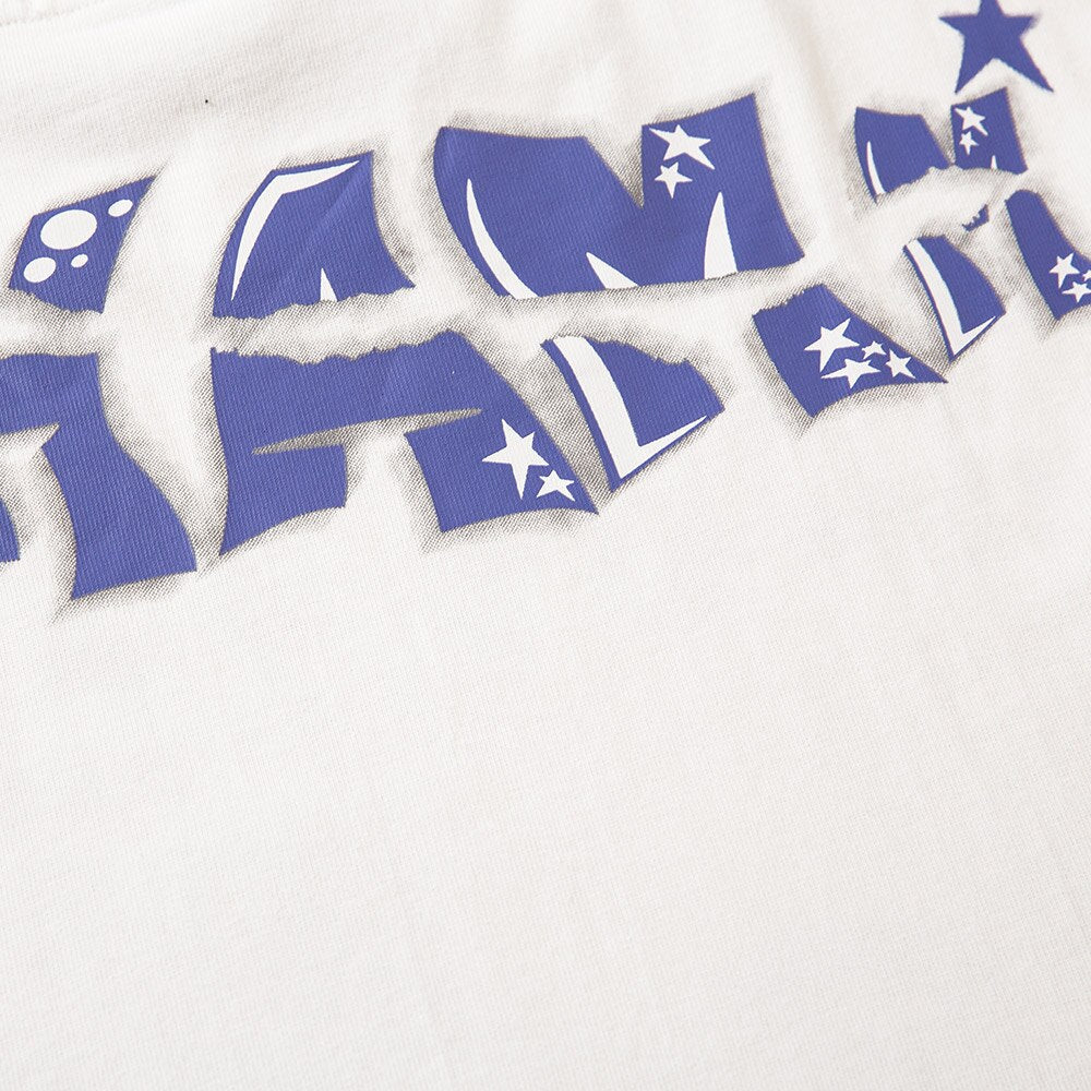 "Purple Smile" Graphic Unisex Streetwear Vintage Women Men Y2K T-Shirt