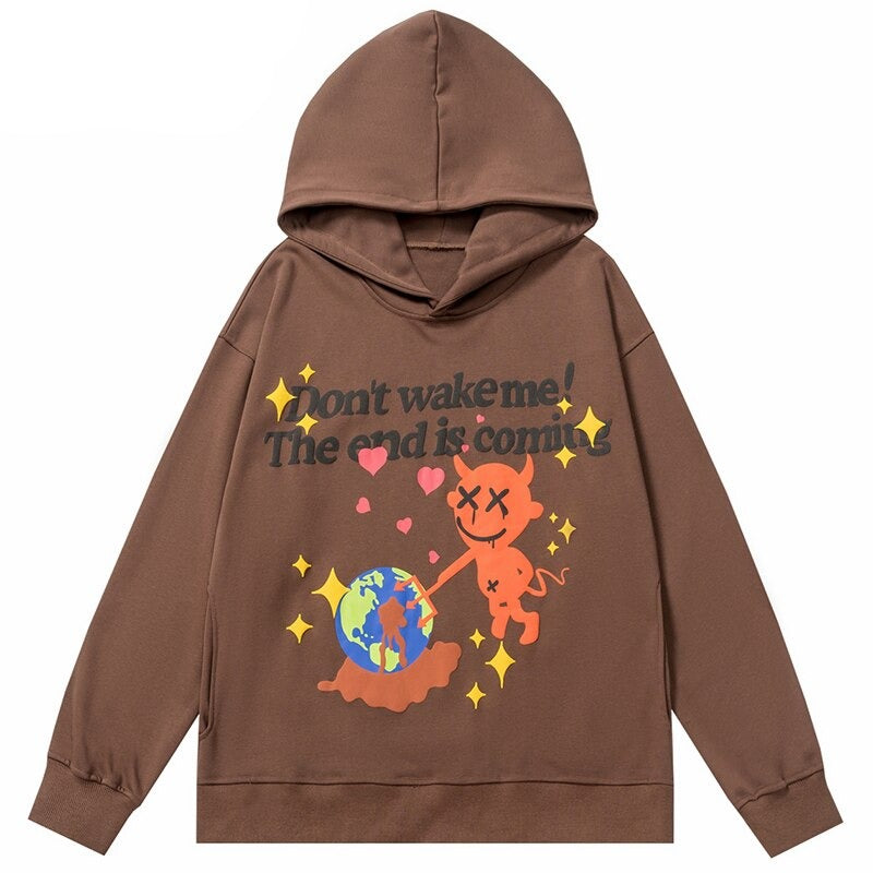 "Don't Wake Up" Unisex Men Women Streetwear Graphic Hoodie