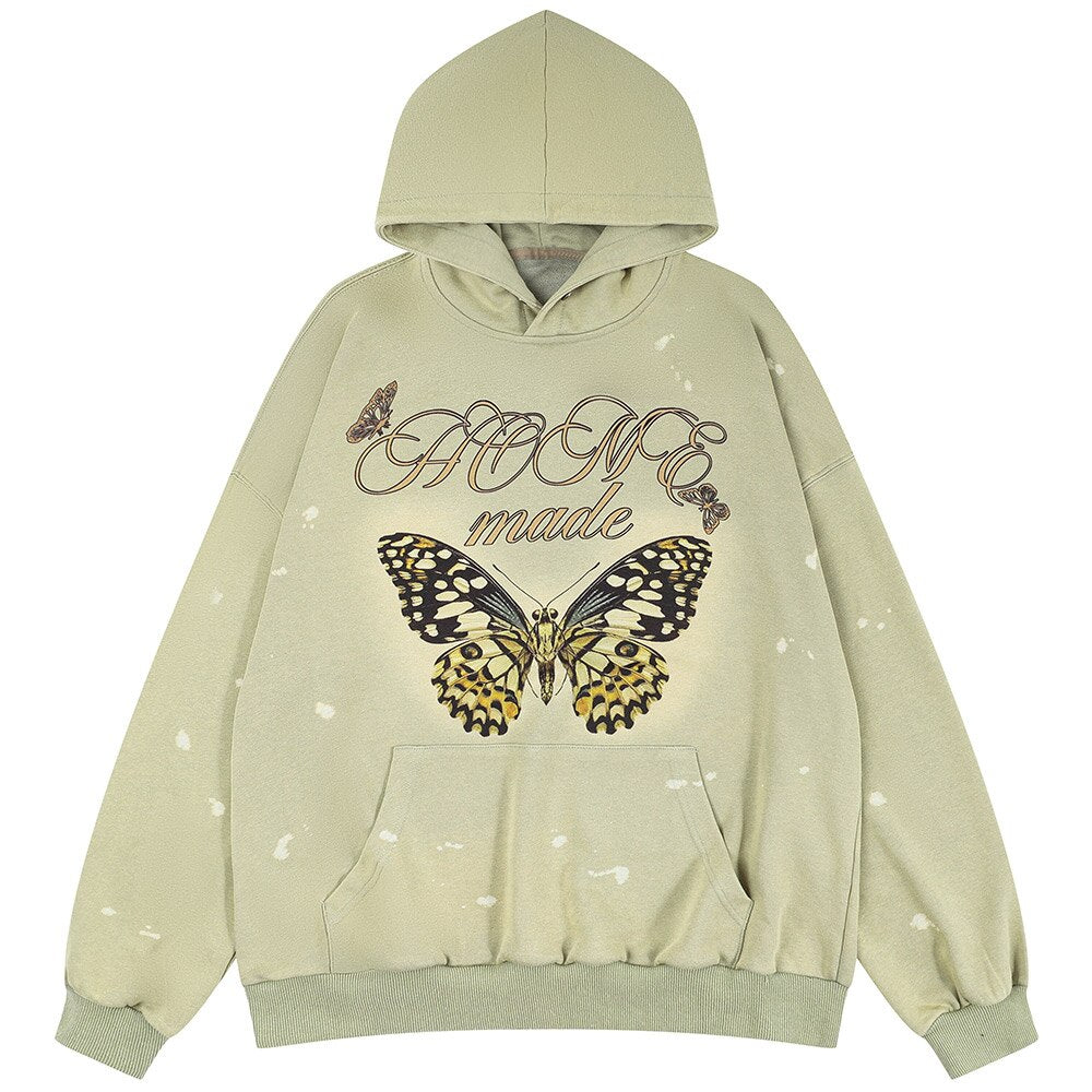 "Simple" Graphic Unisex Streetwear Vintage Women Men Y2K Hoodie