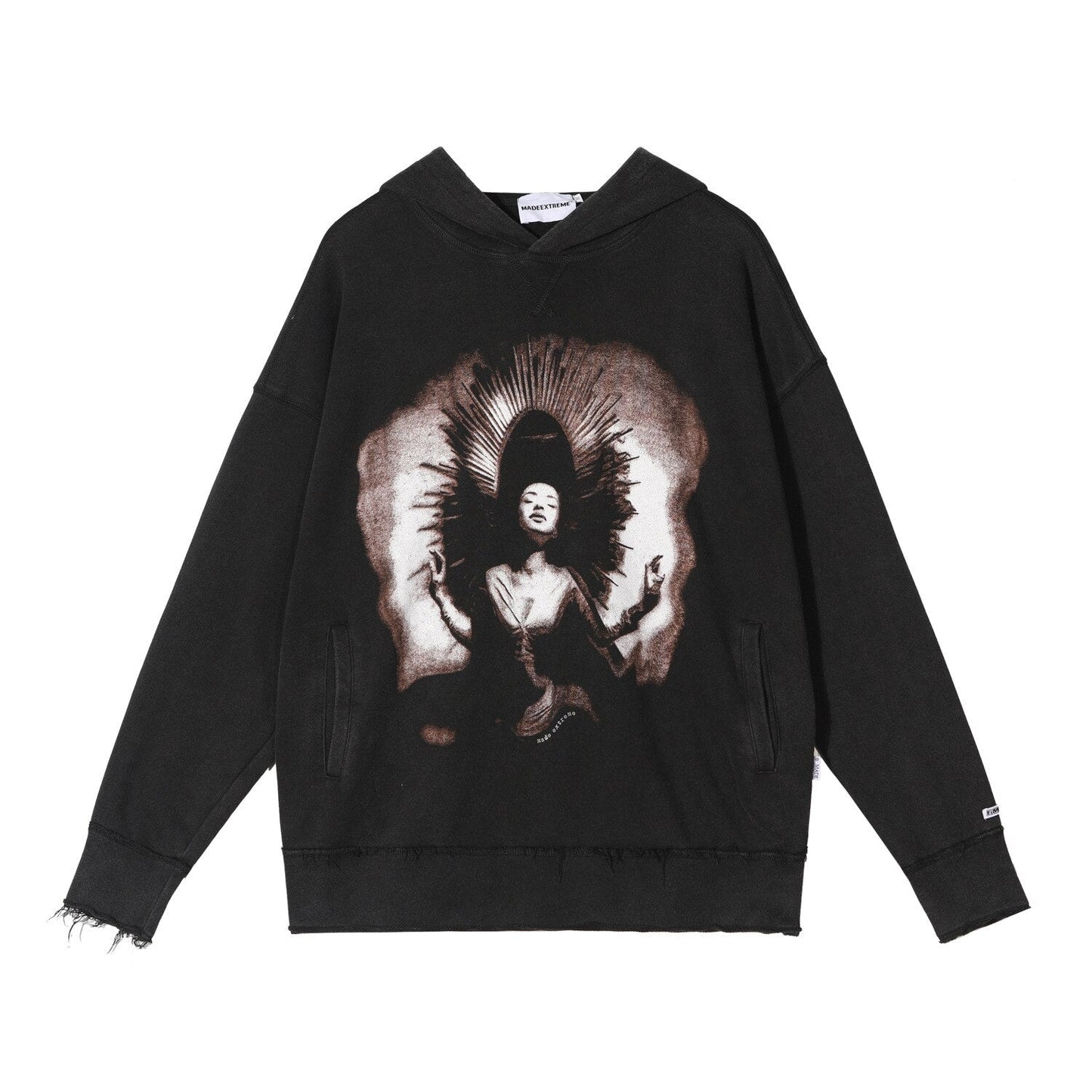 "Small Opening" Graphic Unisex Streetwear Vintage Women Men Y2K Hoodie