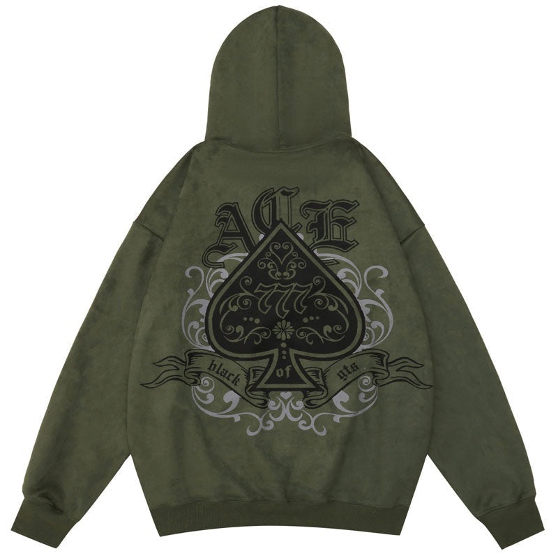 "Ace Of Spades" Unisex Men Women Streetwear Graphic Hoodie
