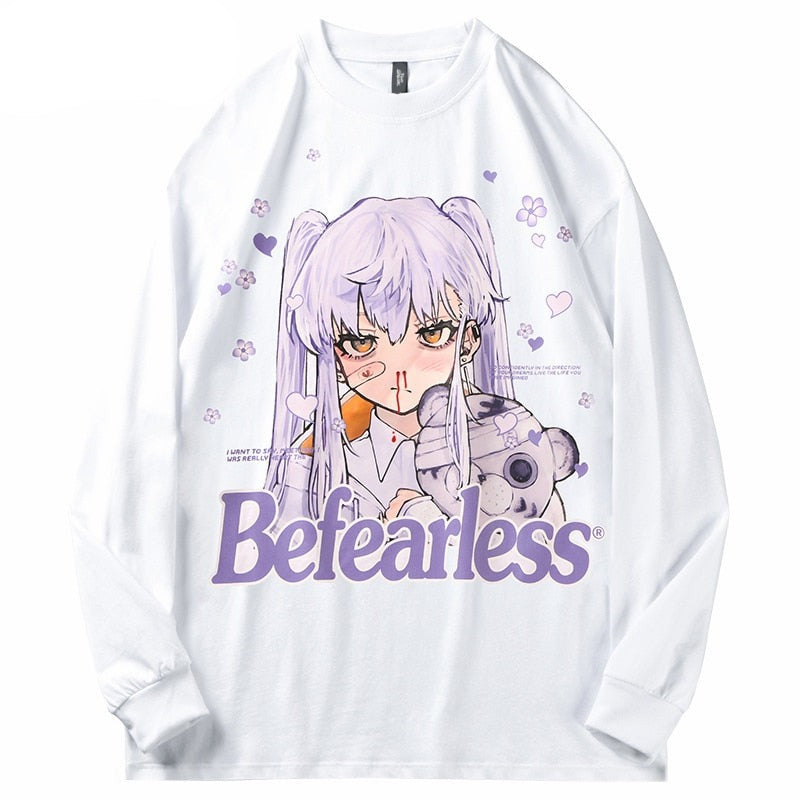 "Be Fearless" Unisex Men Women Streetwear Graphic Sweater