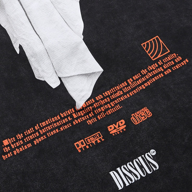 "Phantom" Graphic Unisex Streetwear Vintage Women Men Y2K T-Shirt