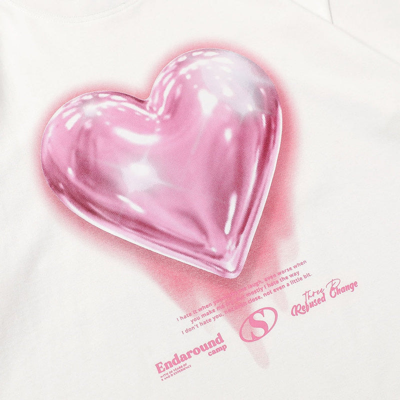 "Candy Hearts" Men Women Streetwear Unisex Graphic T-Shirt