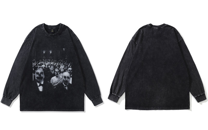 "Secret Organization" Graphic Unisex Streetwear Vintage Women Men Y2K Sweatshirt