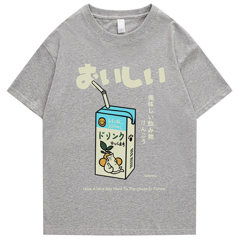 "Stand Straight" Graphic Unisex Streetwear Vintage Women Men Y2K T-Shirt