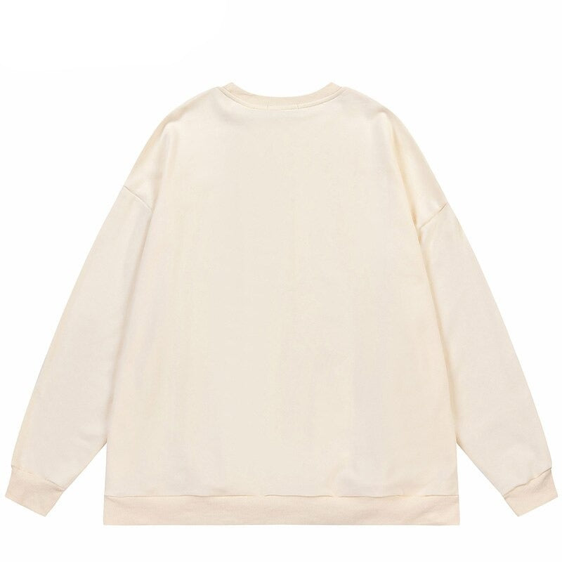 "Front Face" Graphic Unisex Streetwear Women Men Y2K Sweatshirt