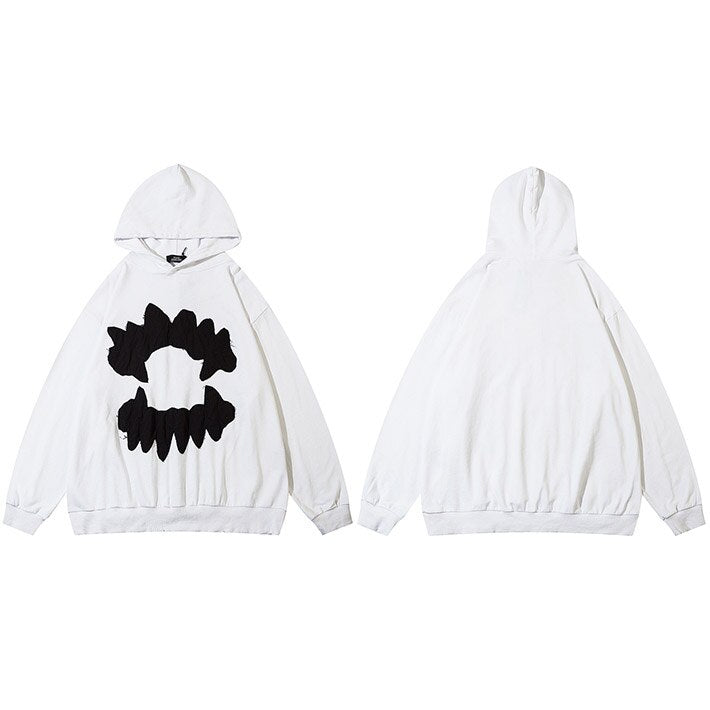 Dark gothic hoodie with retro Y2K spirit, heavyweight feel and durable stitching, a versatile piece for skate, alt, and urban outfits all season.