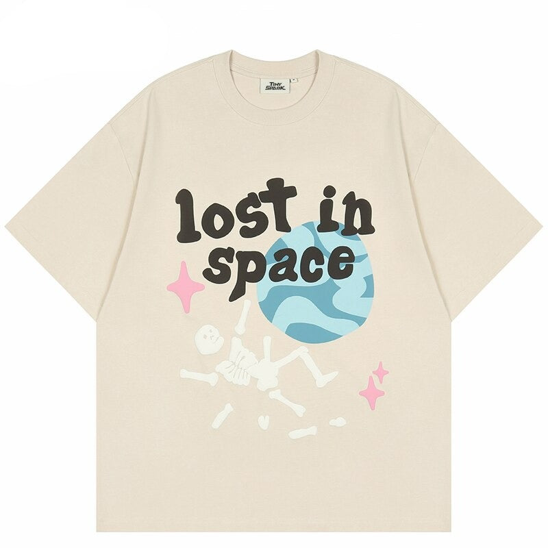 "Stuck In Time" Graphic Unisex Streetwear Vintage Women Men Y2K T-Shirt