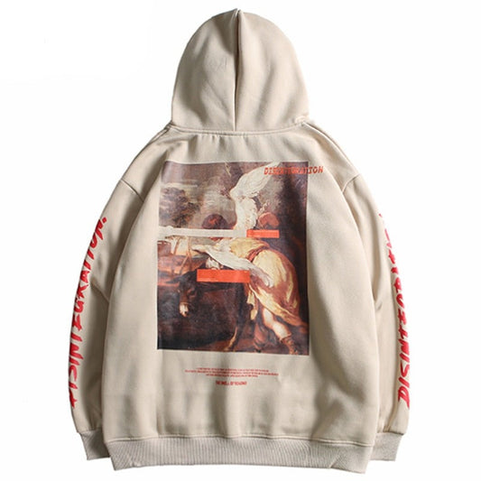 "Run Away" Unisex Men Women Streetwear Graphic Hoodie