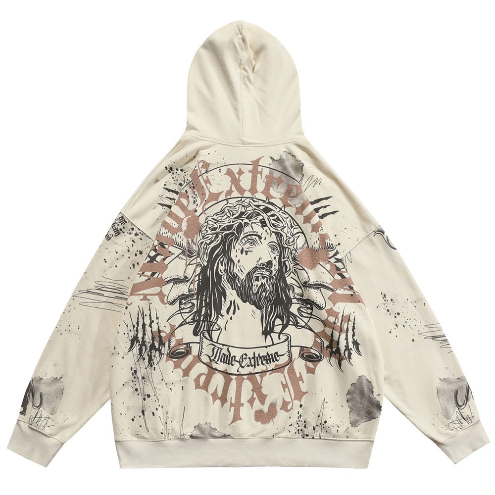"The Fallen King" Unisex Men Women Streetwear Graphic Hoodie