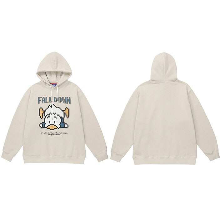 "Fall Back" Unisex Men Women Streetwear Graphic Hoodie