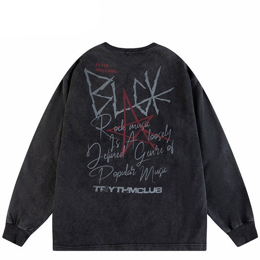 "Hold Me Down" Graphic Unisex Streetwear Vintage Women Men Y2K Sweatshirt