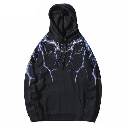"Lighting Stories" Graphic Unisex Streetwear Vintage Women Men Y2K Hoodie