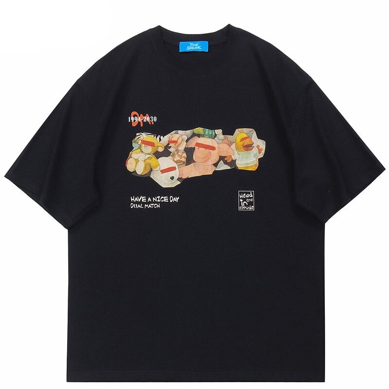 "Laying Down" Unisex Men Women Streetwear Graphic T-Shirt