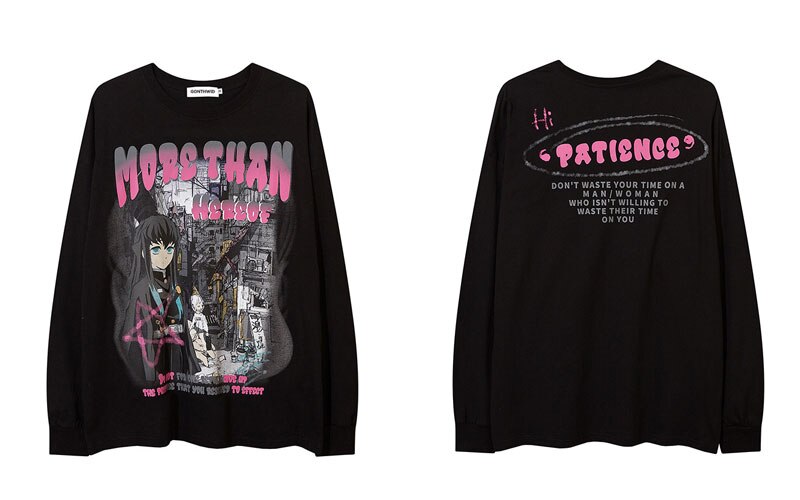 "Standing Still" Graphic Unisex Streetwear Vintage Women Men Y2K Sweatshirt