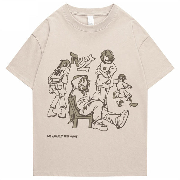 “Tough Talk” Graphic Unisex Streetwear Vintage Women Men Y2K T-Shirt
