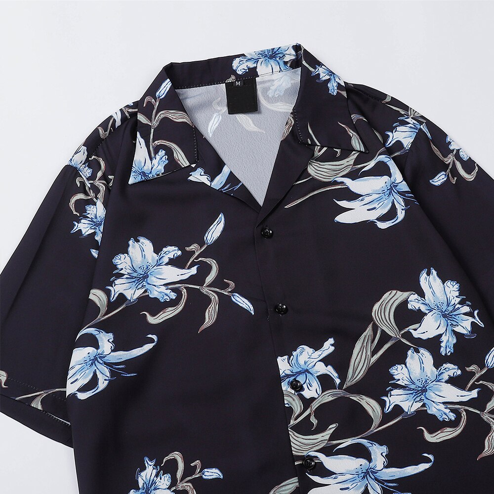 "Vibrancy" Graphic Unisex Streetwear Vintage Women Men Y2K Button Up Shirt