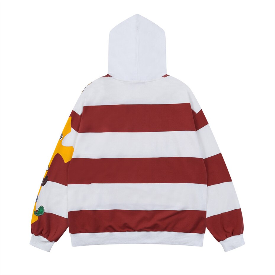 "Red Written" Graphic Unisex Streetwear Vintage Women Men Y2K Hoodie