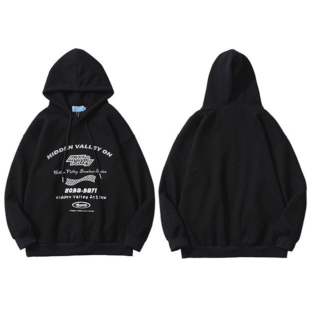 "Hidden Timeline" Graphic Unisex Streetwear Vintage Women Men Y2K Hoodie