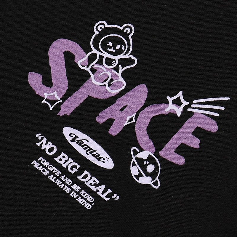 "Spaceman" Graphic Unisex Streetwear Vintage Women Men Y2K T-Shirt
