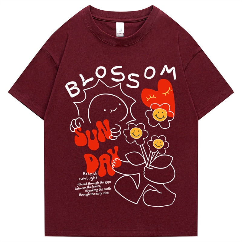 "Blossom" Men Women Streetwear Unisex Graphic T-Shirt