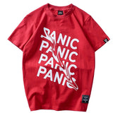 "Panic Now" Graphic Unisex Streetwear Vintage Women Men Y2K T-Shirt