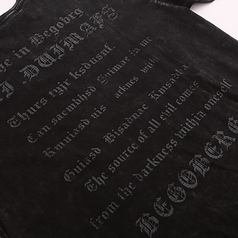 "Written In Block" Graphic Unisex Streetwear Vintage Women Men Y2K T-Shirt