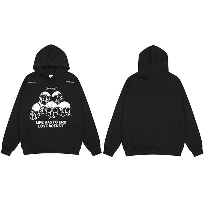 "End Of The Road" Unisex Men Women Streetwear Graphic Hoodie