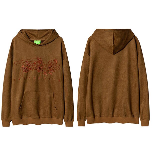 "Flying Blue Roses" Unisex Men Women Streetwear Graphic Hoodie