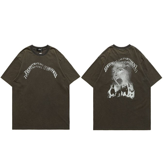 "Burning Up" Unisex Men Women Streetwear Graphic T-Shirt