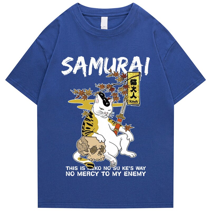 "Samurai" Graphic Unisex Streetwear Vintage Women Men Y2K T-Shirt